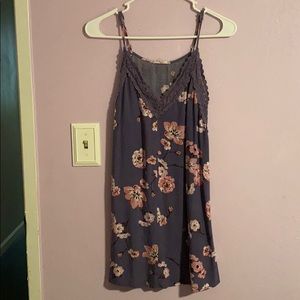 pink and purple flower dress